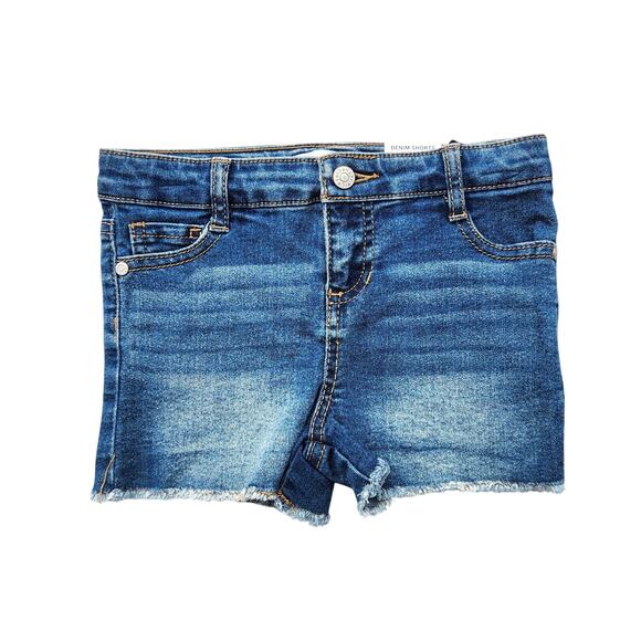 Epic Threads Girl's Cotton Denim Fray Hem Summer Casual Shorts Kids Size 6 - Picture 2 of 4